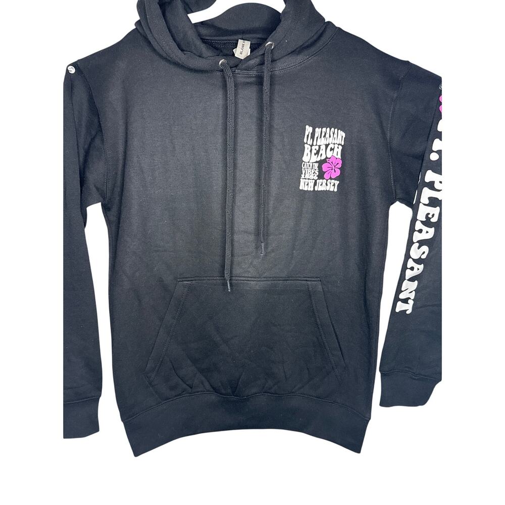 NEW Blank Knights Hoodie Pt. Pleasant Beach NJ Black SZ M